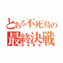 とある不死鳥の最終決戦（蒼炎開放）