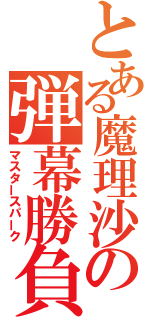 とある魔理沙の弾幕勝負（マスタースパーク）