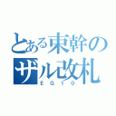 とある束幹のザル改札（ＥＧ１０）