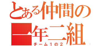 とある仲間の一年二組（チーム１の２）