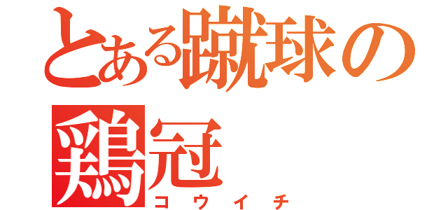 とある蹴球の鶏冠（コウイチ）