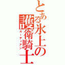 とある氷上の護衛騎士（ガーディアン）