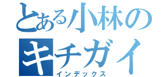 とある小林のキチガイ自慢（インデックス）