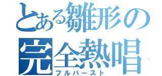 とある雛形の完全熱唱（フルバースト）