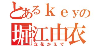 とあるｋｅｙの堀江由衣（立花かえで）