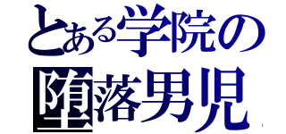 とある学院の堕落男児（）