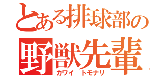 とある排球部の野獣先輩（カワイ トモナリ）