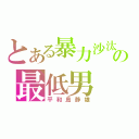 とある暴力沙汰の最低男（平和島静雄）