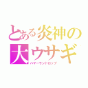 とある炎神の大ウサギ（ハマ―ランドロップ）