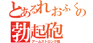 とあるれおふくの勃起砲（アームストロング砲）