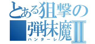 とある狙撃の　弾抹魔Ⅱ（ハンターレ）