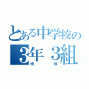 とある中学校の３年３組（緑組）