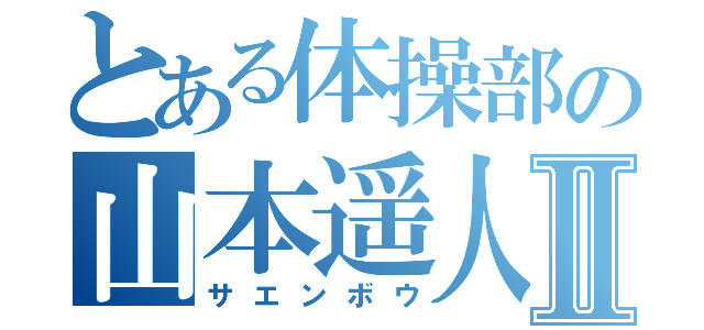 とある体操部の山本遥人Ⅱ（サエンボウ）