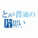 とある普通の片思い（ハムスター）