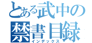 とある武中の禁書目録（インデックス）