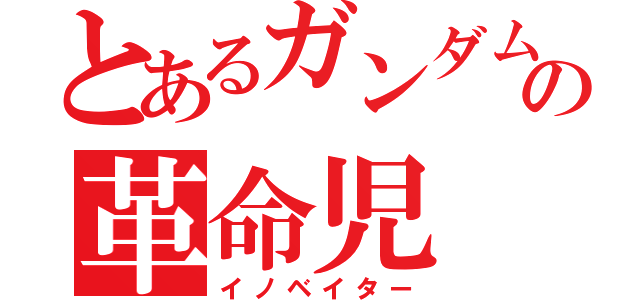 とあるガンダムの革命児（イノベイター）