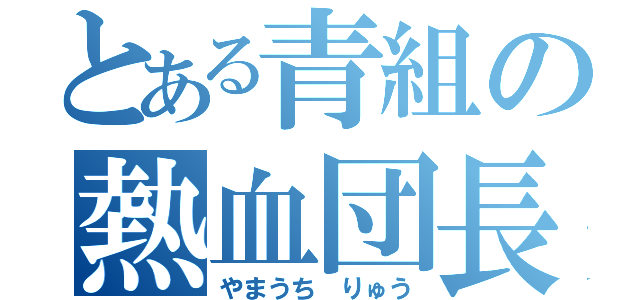 とある青組の熱血団長（やまうち　りゅう）