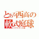 とある西高の軟式庭球（ソフトテニス部）