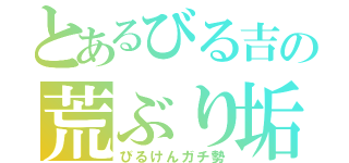 とあるびる吉の荒ぶり垢（びるけんガチ勢）