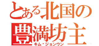 とある北国の豊満坊主（キム•ジョンウン）