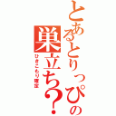 とあるとりっぴーの巣立ち？酢橘？（ひきこもり確定）