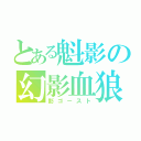 とある魁影の幻影血狼（影ゴースト）