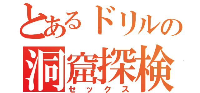 とあるドリルの洞窟探検（セックス）