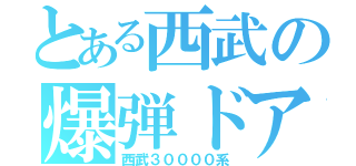 とある西武の爆弾ドア（西武３００００系）