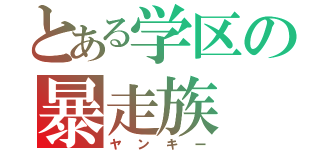 とある学区の暴走族（ヤンキー）