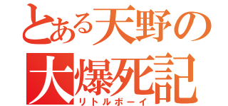 とある天野の大爆死記録（リトルボーイ）