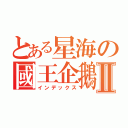 とある星海の國王企鵝Ⅱ（インデックス）