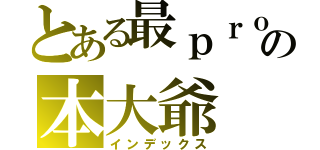 とある最ｐｒｏの本大爺（インデックス）