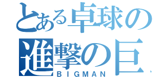 とある卓球の進撃の巨人（ＢＩＧＭＡＮ）