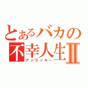 とあるバカの不幸人生Ⅱ（アンラッキー）