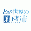 とある世界の地下都市（メトロヌイ）