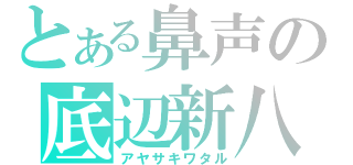 とある鼻声の底辺新八（アヤサキワタル）