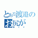 とある渡邉のお尻が（痔です）