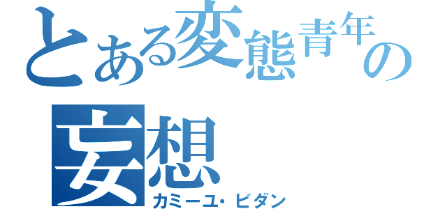 とある変態青年の妄想（カミーユ・ビダン）