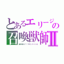 とあるエリージャの召喚獣師Ⅱ（海外旅行？！サモンナイト６）