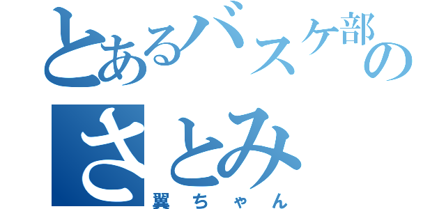 とあるバスケ部のさとみ（翼ちゃん）