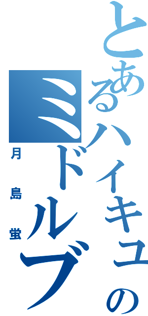 とあるハイキューのミドルブロッカー（月島蛍）