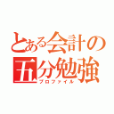 とある会計の五分勉強（プロファイル）