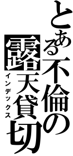 とある不倫の露天貸切（インデックス）