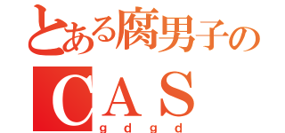 とある腐男子のＣＡＳ（ｇｄｇｄ）