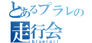 とあるプラレの走行会（ｂｌｕｅｒａｉｌ）