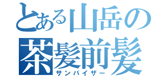 とある山岳の茶髪前髪（サンバイザー）