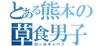 とある熊本の草食男子（ロールキャベツ）