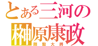 とある三河の榊原康政（剛毅大將）