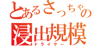 とあるさっちゃんの浸出規模妻（ドライヤー）