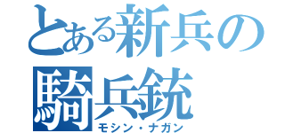 とある新兵の騎兵銃（モシン・ナガン）